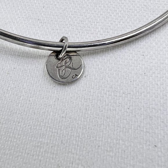 NWT - Sterling Silver Bangle 7” Bracelet w/ Heart Charm - Picture 3 of 5